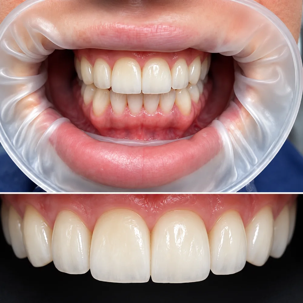 Diseño de Sonrisa & Restauración de Desgaste Después